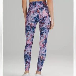 Lululemon Base Pace High-Rise Running Tight 25" Atmospheric Purple Multi Size 10